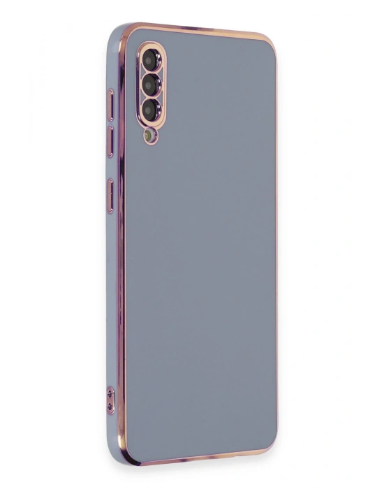 Newface Samsung Galaxy A50 Kılıf Volet Silikon - Mavi