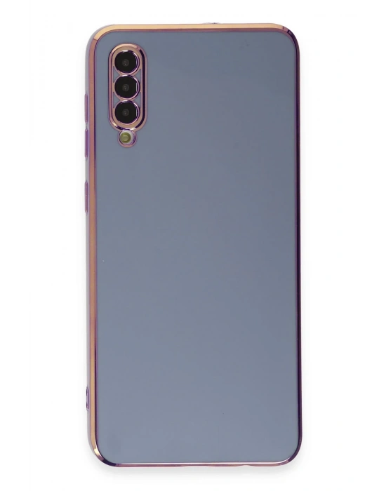 Newface Samsung Galaxy A50 Kılıf Volet Silikon - Mavi