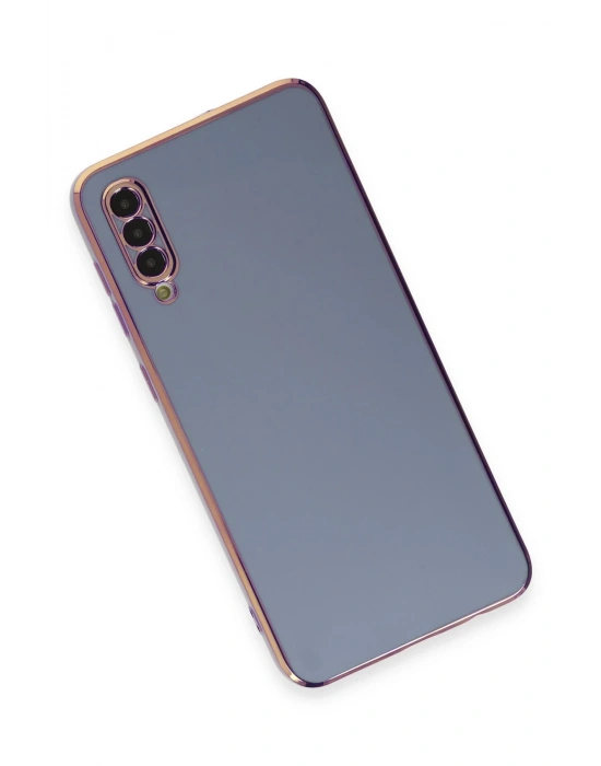 Newface Samsung Galaxy A50 Kılıf Volet Silikon - Mavi