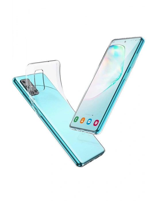 Newface Samsung Galaxy A51 Kılıf Lüx Şeffaf Silikon