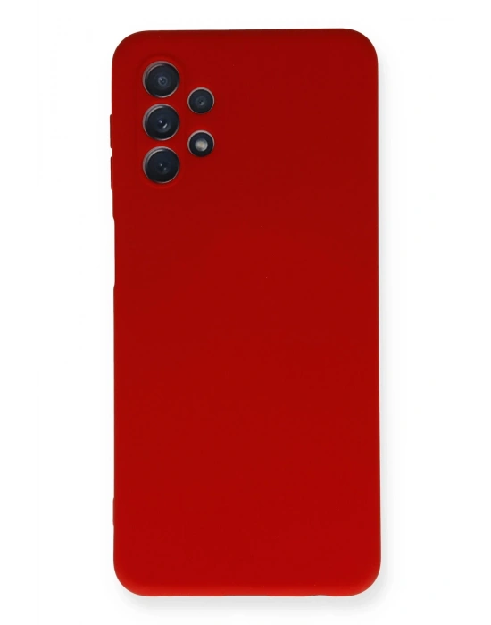 Newface Samsung Galaxy A52 Kılıf Nano içi Kadife Silikon - Kırmızı