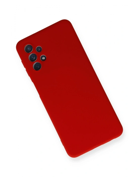 Newface Samsung Galaxy A52 Kılıf Nano içi Kadife Silikon - Kırmızı
