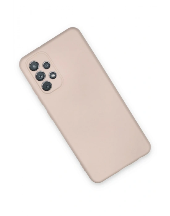 Newface Samsung Galaxy A52 Kılıf Nano içi Kadife Silikon - Pudra