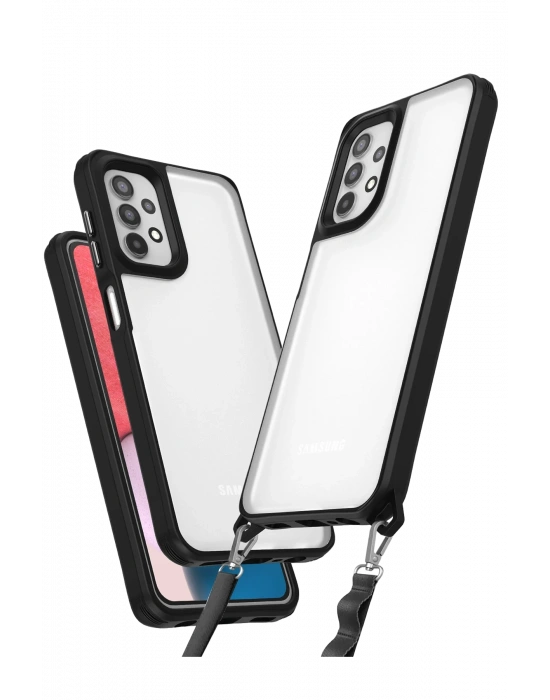 Newface Samsung Galaxy A52 Kılıf Penta Silikon Kılıf - Siyah