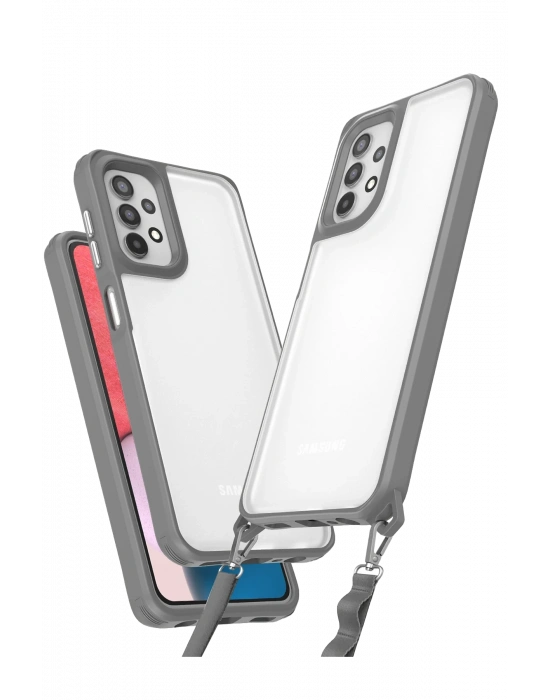 Newface Samsung Galaxy A52 Kılıf Penta Silikon Kılıf - Titan Gri