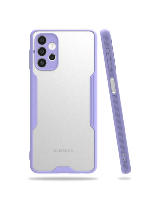 Newface Samsung Galaxy A52 Kılıf Platin Silikon - Lila