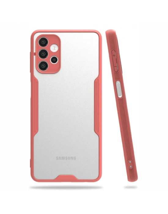 Newface Samsung Galaxy A52 Kılıf Platin Silikon - Pembe