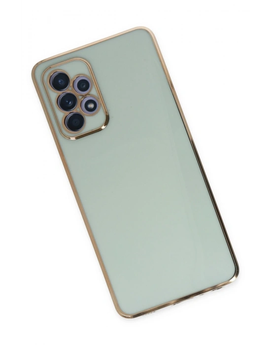 Newface Samsung Galaxy A52 Kılıf Volet Silikon - Açık Yeşil