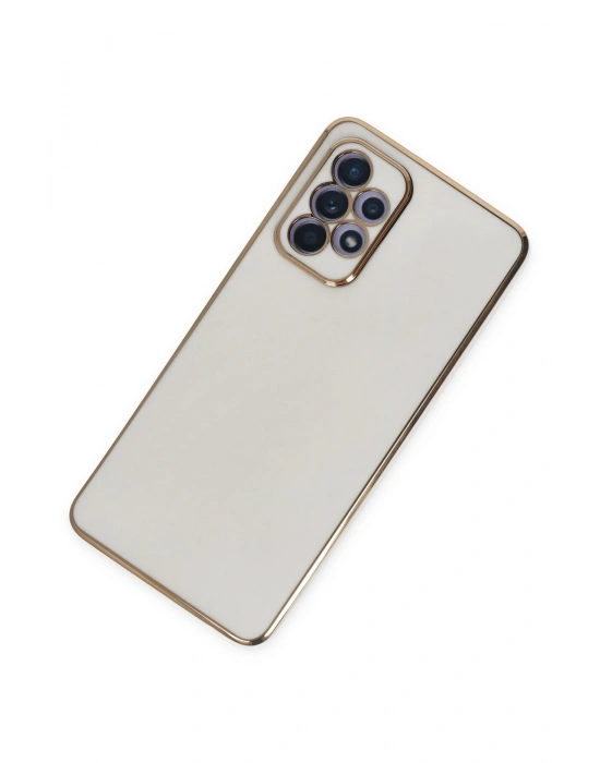 Newface Samsung Galaxy A52 Kılıf Volet Silikon - Beyaz