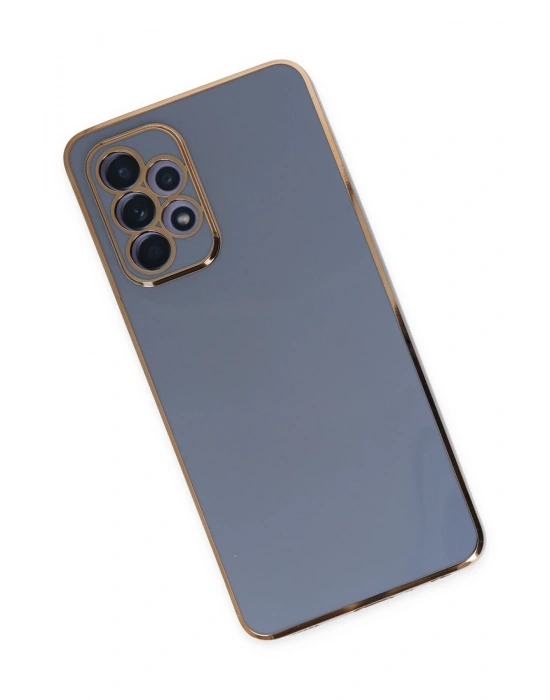 Newface Samsung Galaxy A52 Kılıf Volet Silikon - Mavi