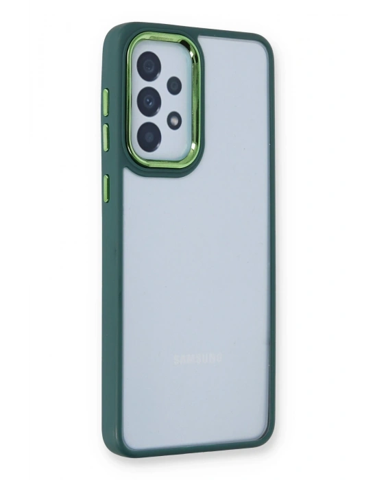 Newface Samsung Galaxy A53 5G Kılıf Dora Kapak - Haki Yeşil