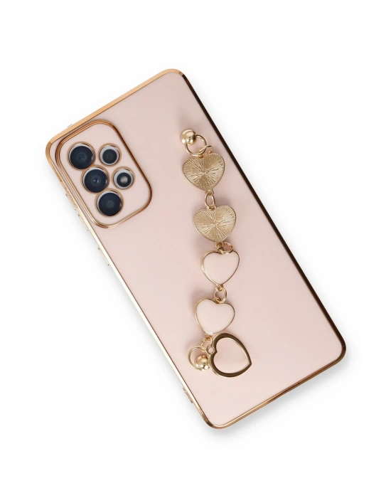 Newface Samsung Galaxy A53 5G Kılıf Esila Silikon - Pudra