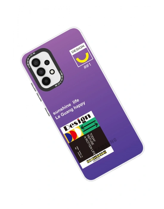 Newface Samsung Galaxy A53 5G Kılıf Estoril Desenli Kapak - Estoril - 4