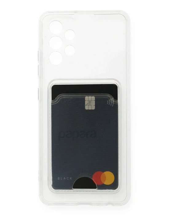 Newface Samsung Galaxy A53 5G Kılıf Kart Şeffaf Silikon - Şeffaf