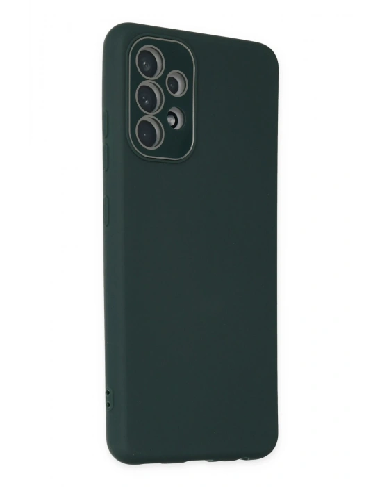 Newface Samsung Galaxy A53 5G Kılıf Lansman Glass Kapak - Koyu Yeşil