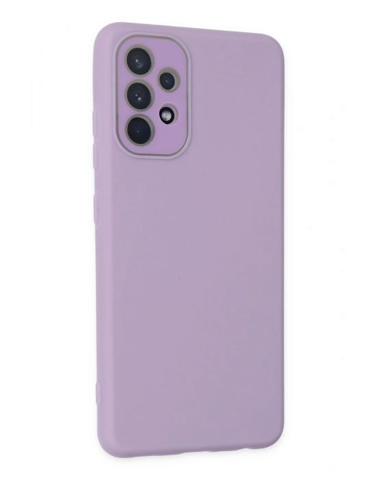 Newface Samsung Galaxy A53 5G Kılıf Lansman Glass Kapak - Lila