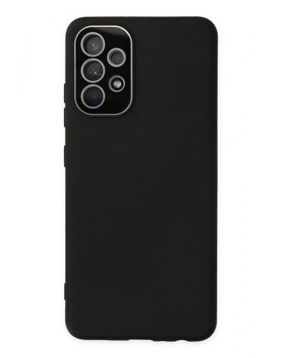 Newface Samsung Galaxy A53 5G Kılıf Lansman Glass Kapak - Siyah