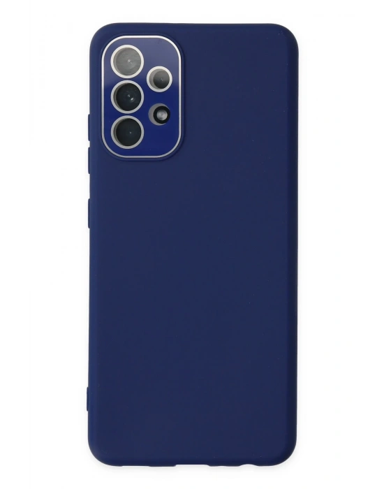 Newface Samsung Galaxy A53 5G Kılıf Lansman Glass Kapak - Sky Blue