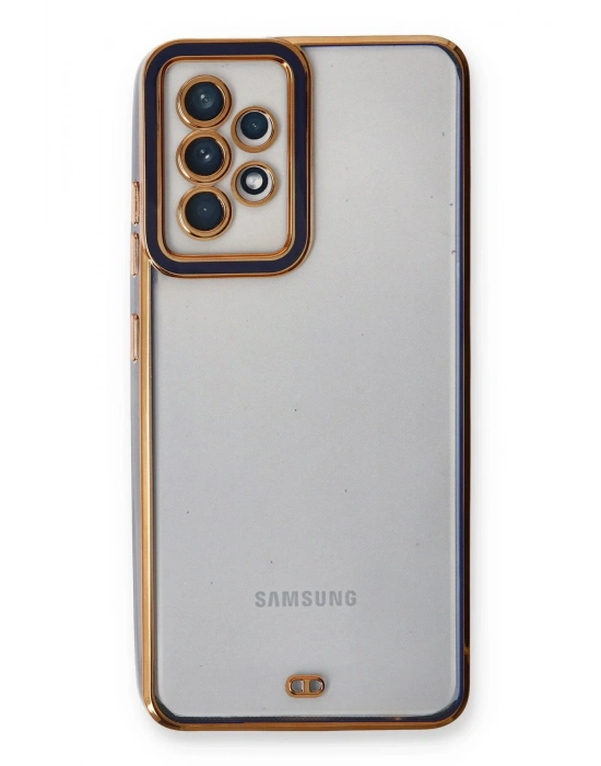 Newface Samsung Galaxy A53 5G Kılıf Liva Lens Silikon - Mavi