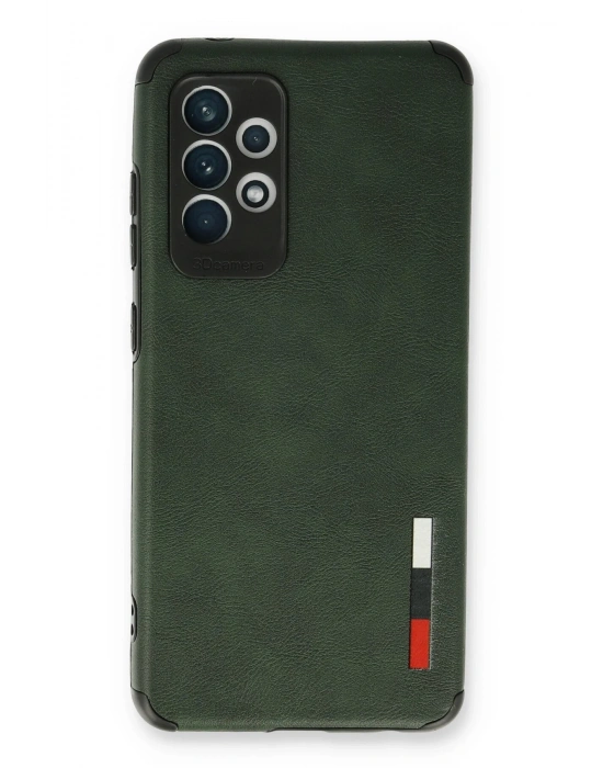 Newface Samsung Galaxy A53 5G Kılıf Loop Deri Silikon - Yeşil