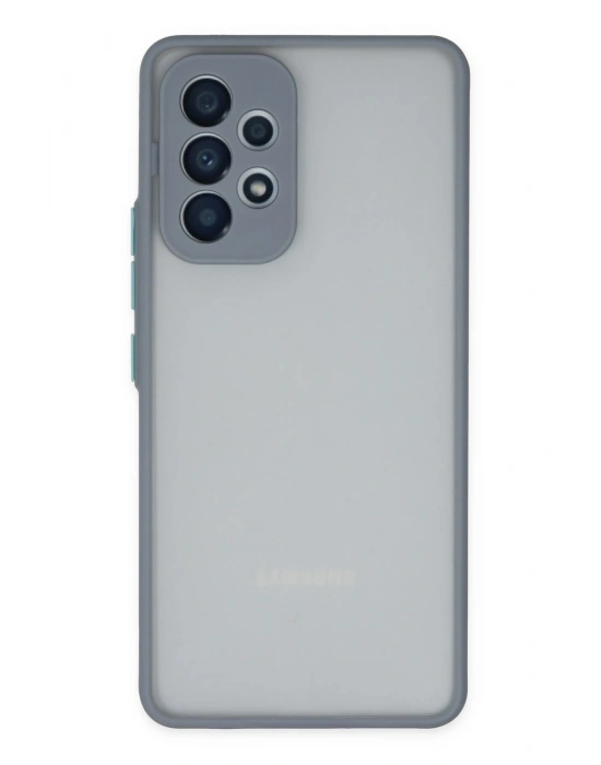 Newface Samsung Galaxy A53 5G Kılıf Montreal Silikon Kapak - Gri