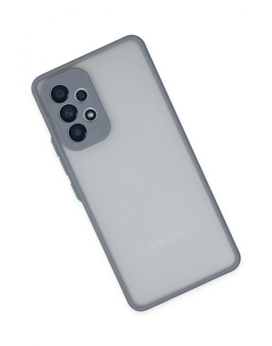 Newface Samsung Galaxy A53 5G Kılıf Montreal Silikon Kapak - Gri