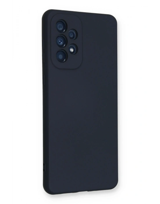 Newface Samsung Galaxy A53 5G Kılıf Nano içi Kadife Silikon - Lacivert
