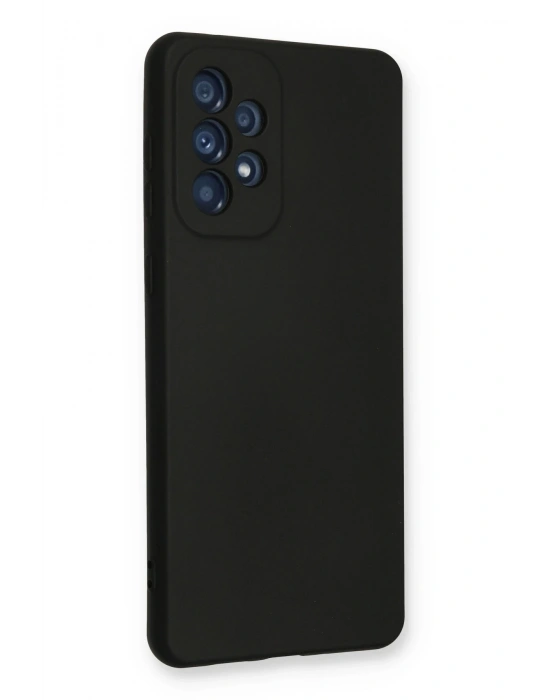 Newface Samsung Galaxy A53 5G Kılıf Nano içi Kadife Silikon - Siyah