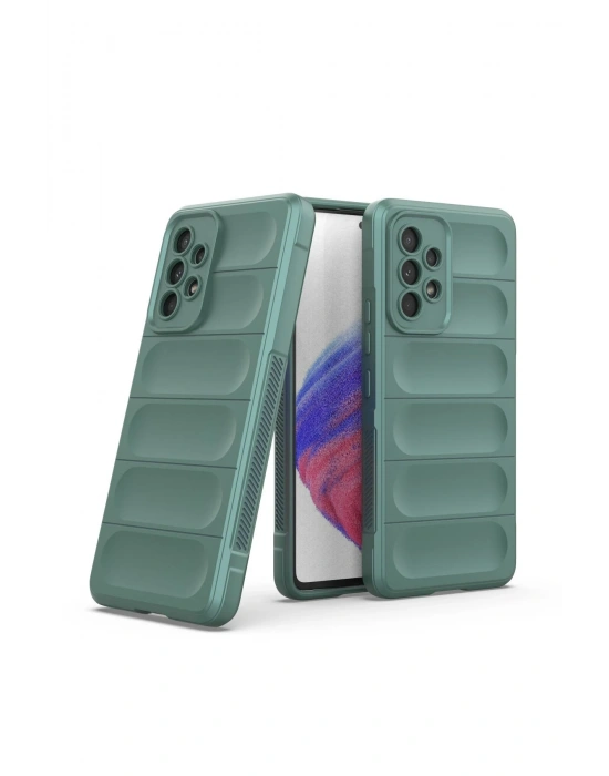 Newface Samsung Galaxy A53 5G Kılıf Optimum Silikon - Koyu Yeşil