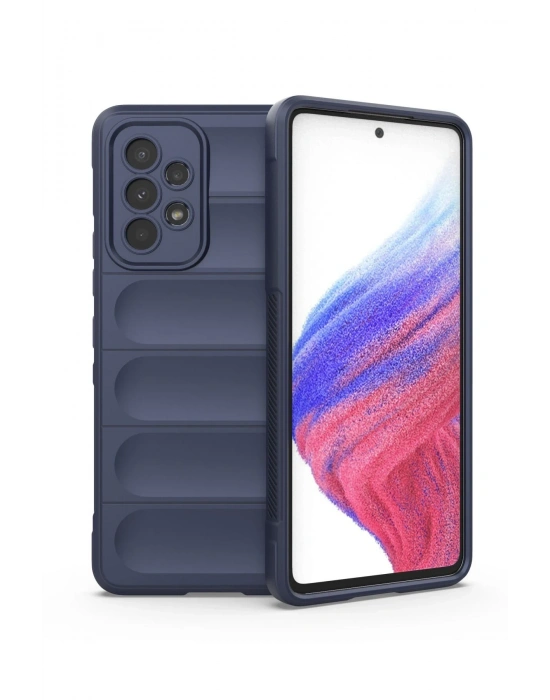 Newface Samsung Galaxy A53 5G Kılıf Optimum Silikon - Lacivert