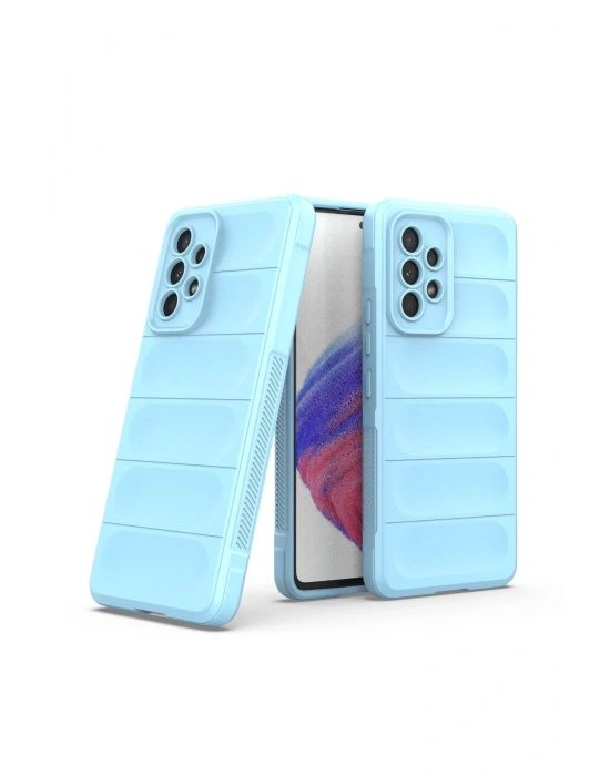 Newface Samsung Galaxy A53 5G Kılıf Optimum Silikon - Sky Blue