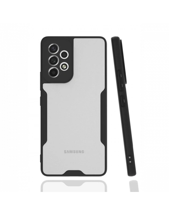 Newface Samsung Galaxy A53 5G Kılıf Platin Silikon - Siyah