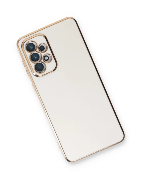 Newface Samsung Galaxy A53 5G Kılıf Volet Silikon - Beyaz