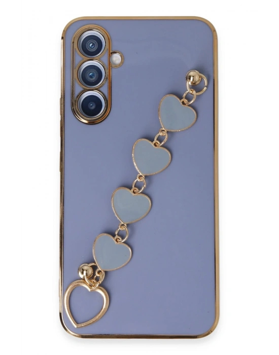 Newface Samsung Galaxy A54 5G Kılıf Esila Silikon - Gri