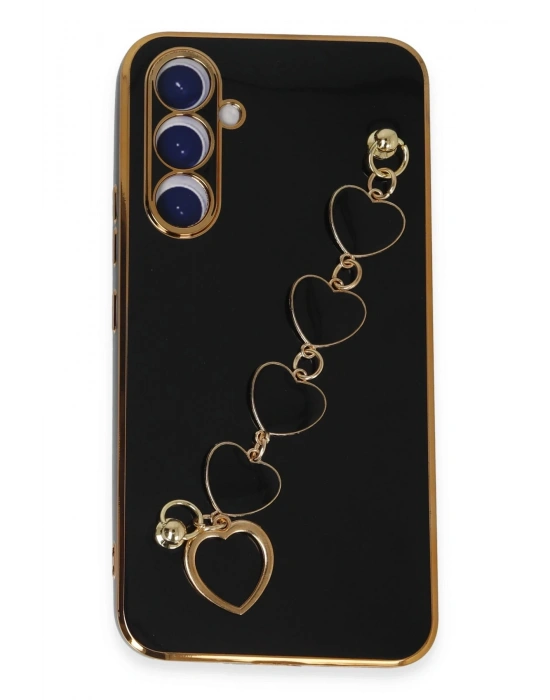 Newface Samsung Galaxy A54 5G Kılıf Esila Silikon - Siyah