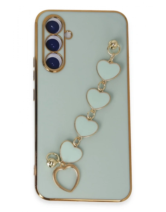 Newface Samsung Galaxy A54 5G Kılıf Esila Silikon - Su Yeşili