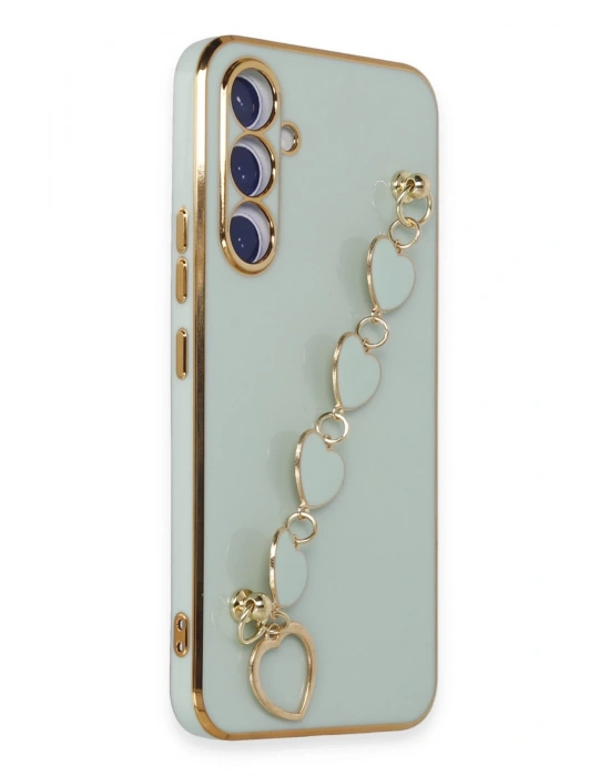 Newface Samsung Galaxy A54 5G Kılıf Esila Silikon - Su Yeşili