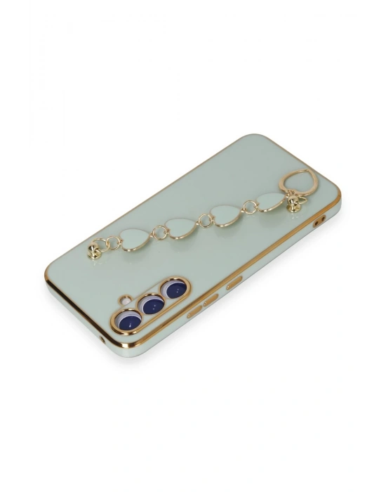 Newface Samsung Galaxy A54 5G Kılıf Esila Silikon - Su Yeşili