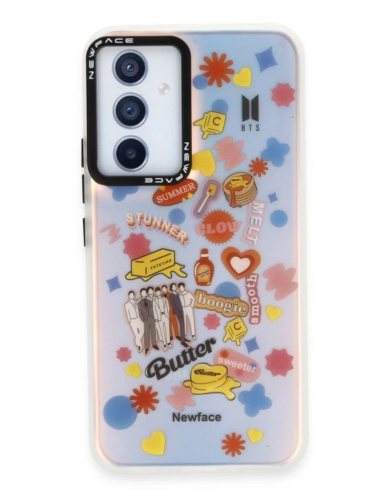 Newface Samsung Galaxy A54 5G Kılıf Estoril Desenli Kapak - Estoril - 16