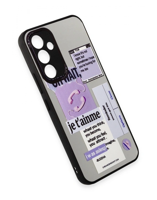 Newface Samsung Galaxy A54 5G Kılıf Mirror Desenli Kapak - Mirror - 4