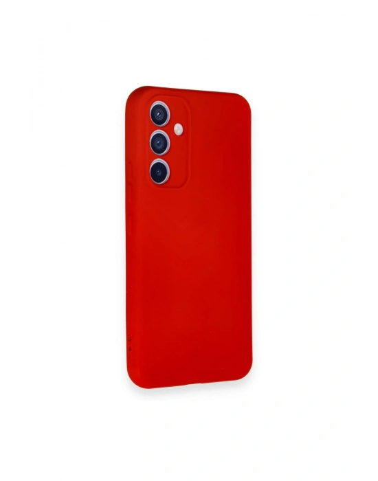 Newface Samsung Galaxy A54 5G Kılıf Nano içi Kadife Silikon - Kırmızı