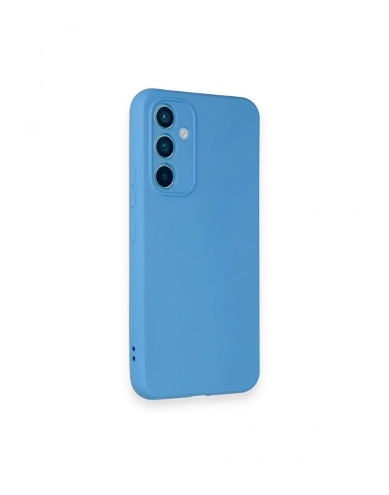 Newface Samsung Galaxy A54 5G Kılıf Nano içi Kadife Silikon - Mavi