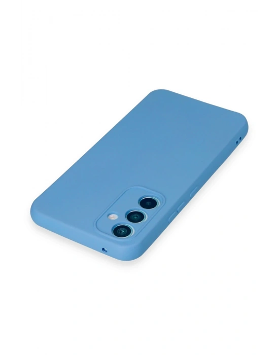 Newface Samsung Galaxy A54 5G Kılıf Nano içi Kadife Silikon - Mavi