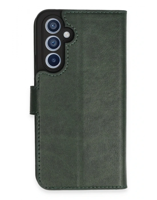 Newface Samsung Galaxy A54 5G Kılıf Trend S Plus Kapaklı Kılıf - Yeşil