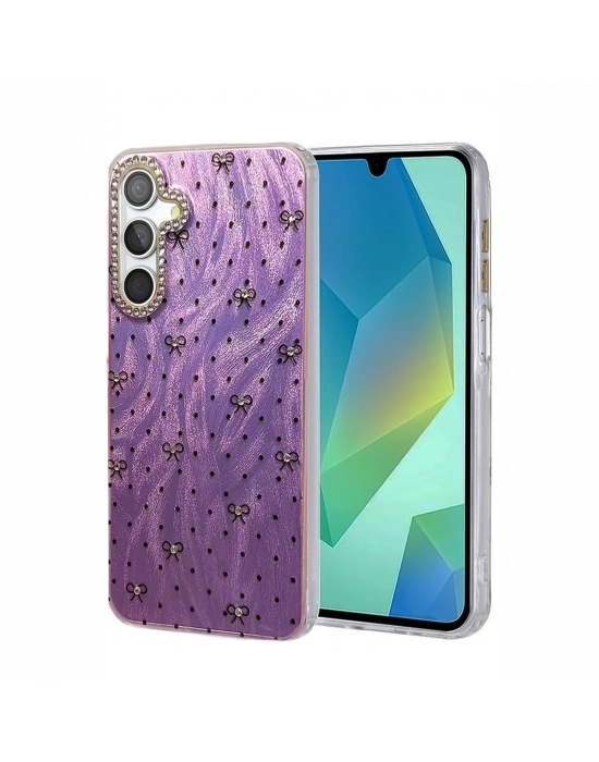 Newface Samsung Galaxy A55 5G Kılıf Blade Aynalı Desenli Kapak - Desen 2