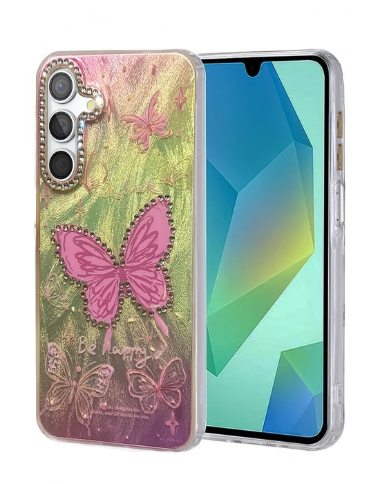 Newface Samsung Galaxy A55 5G Kılıf Blade Aynalı Desenli Kapak - Desen 5