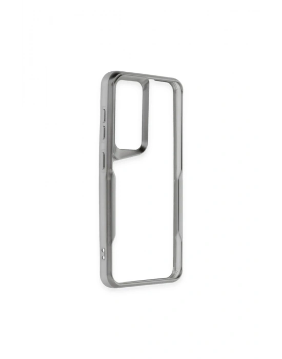 Newface Samsung Galaxy A55 5G Kılıf Boyi Silikon Kapak - Gümüş