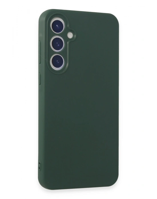 Newface Samsung Galaxy A55 5G Kılıf First Silikon - Koyu Yeşil
