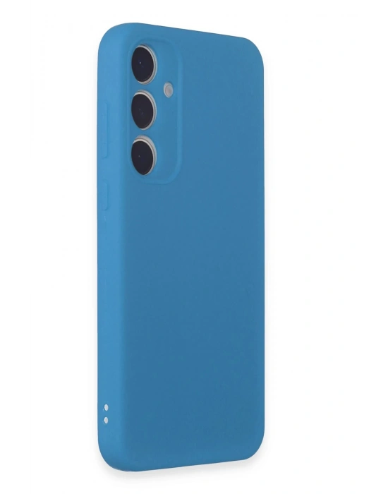 Newface Samsung Galaxy A55 5G Kılıf First Silikon - Mavi