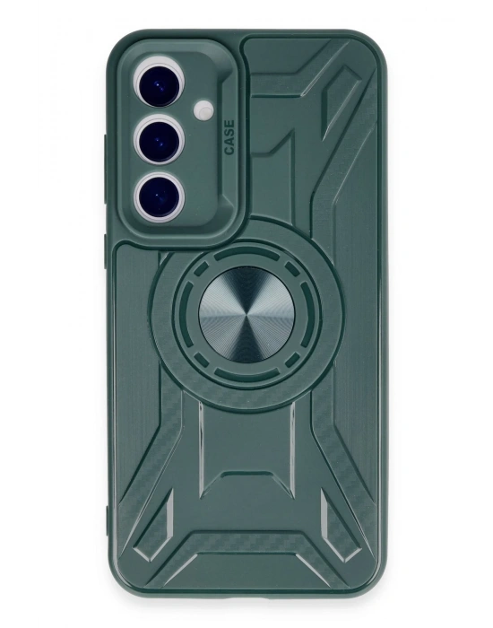 Newface Samsung Galaxy A55 5G Kılıf Lincoln Silikon - Koyu Yeşil